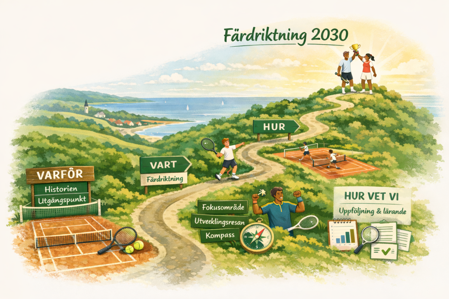 Illustration för färdriktning 2030